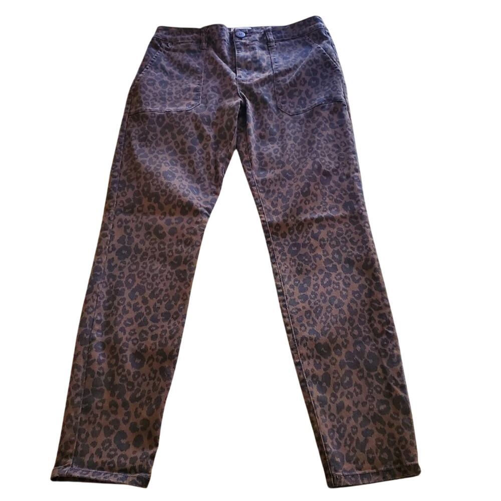 Anthropologieโ X Sanctuary leopard print straight leg pants Size 27